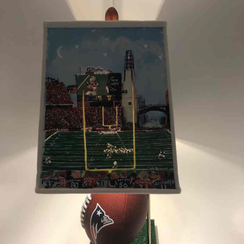New England Football Lamp with Special Lampshade - Image 3