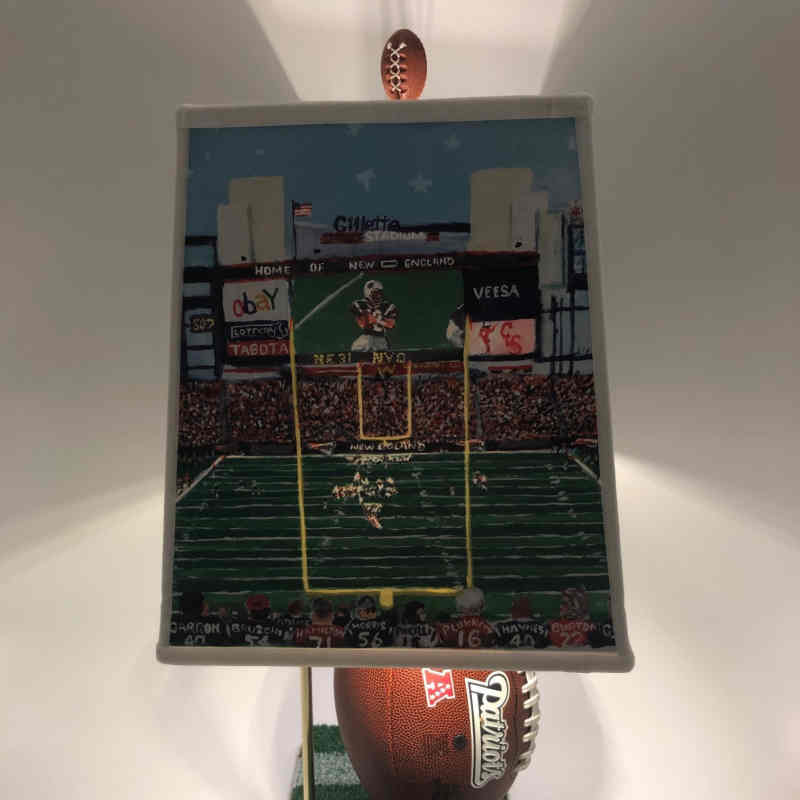 New England Football Lamp with Special Lampshade - Image 4