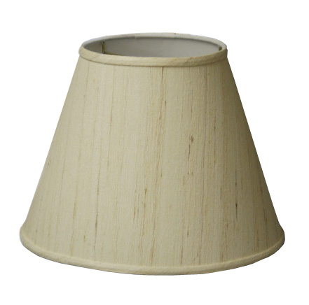 Deep-Empire Hardback Lampshade in Raw Silk