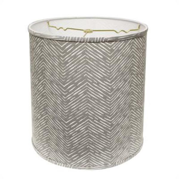 Deep Drum Hardback Lampshade in 966-Gray
