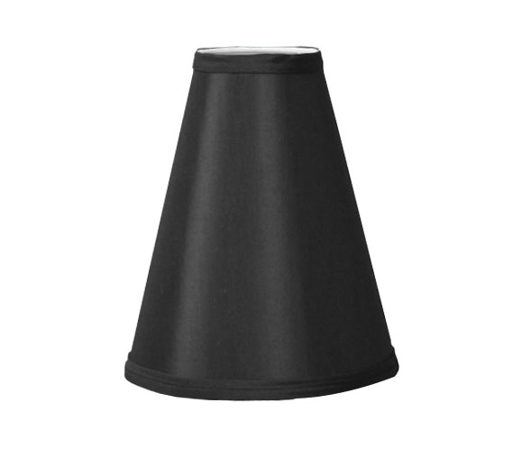 Deep Taper Hardback Lampshade in Matte Black Paper