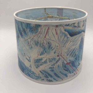 Ski Trail Map Lampshade