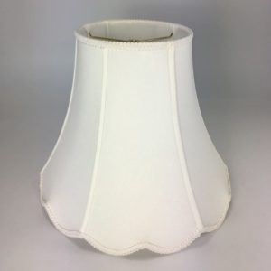 Scalloped Silk Empire Lampshades
