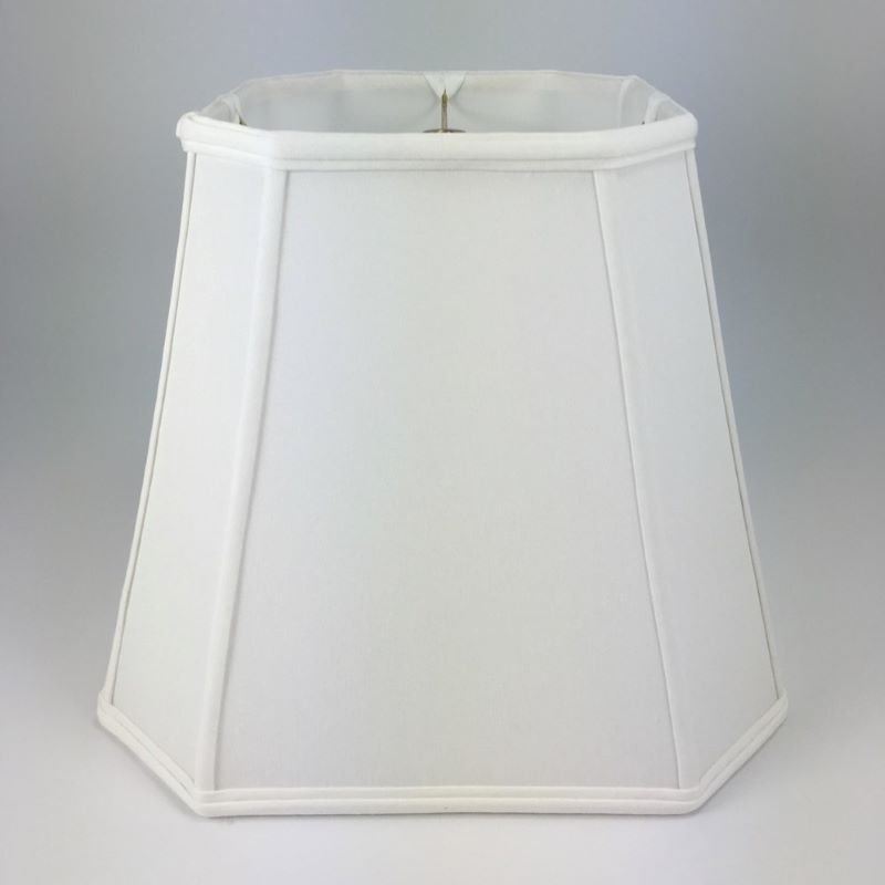 Cut Corner Square Silk Lampshade