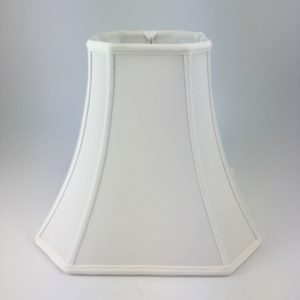 Silk Deep Cut Corner Square Bell Lampshades - Large