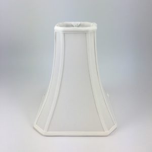 Silk Deep Cut Corner Square Bell Lampshades - Small