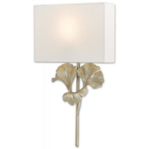 Currey Gingko Silver Wall Sconce 5900 0009