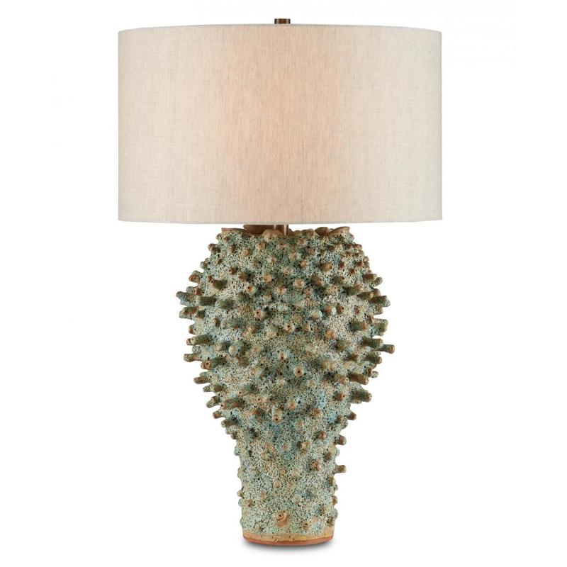 Currey Sea Urchin Green Table Lamp 6000 0744