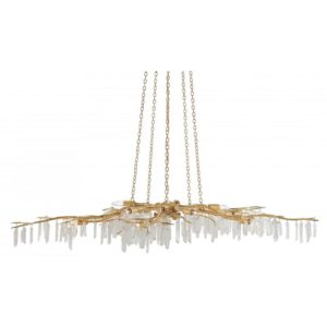 Currey Forest Light Gold Chandelier 9000 0040