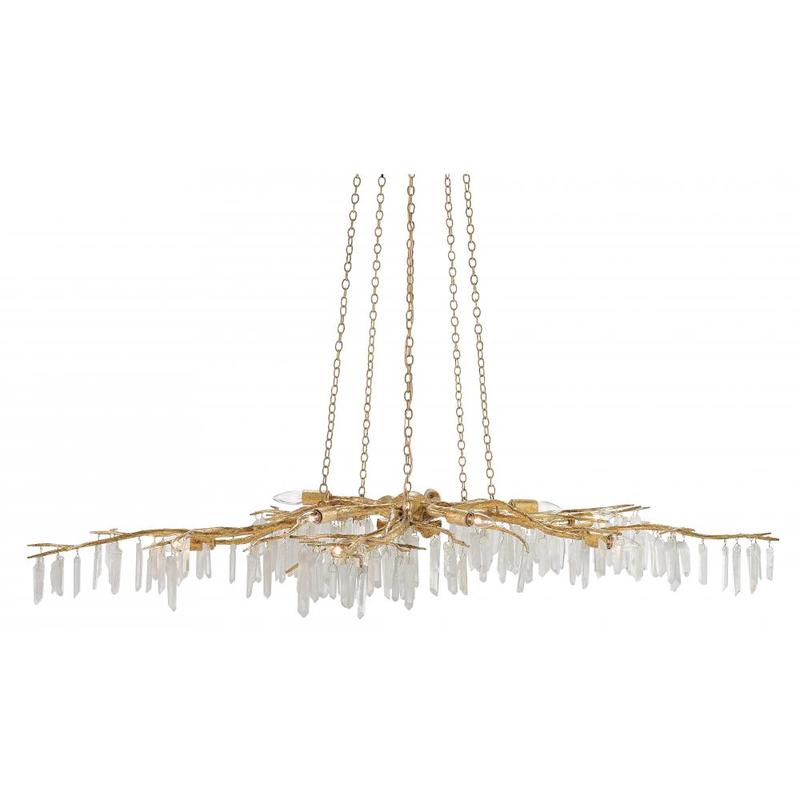 Currey Forest Light Gold Chandelier 9000 0040