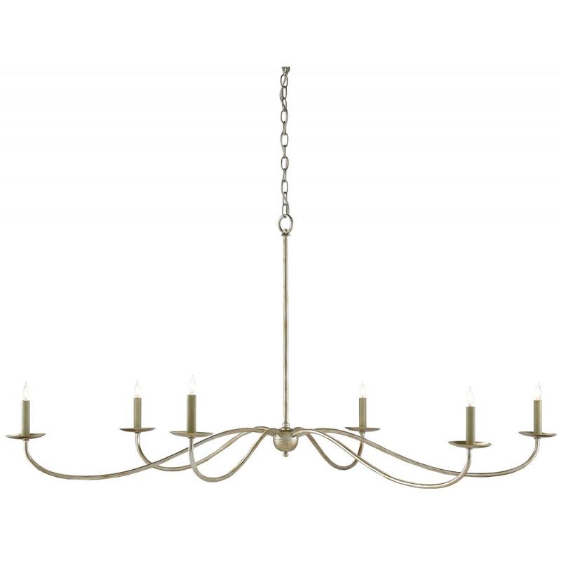 Currey Saxon Silver Chandelier 9000 0055