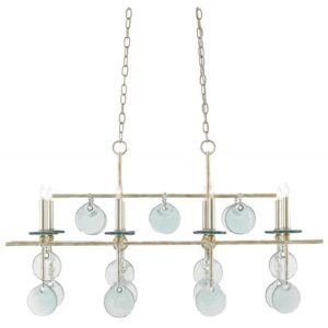 Currey Sethos Silver Rectangular Chandelier 9000 0060