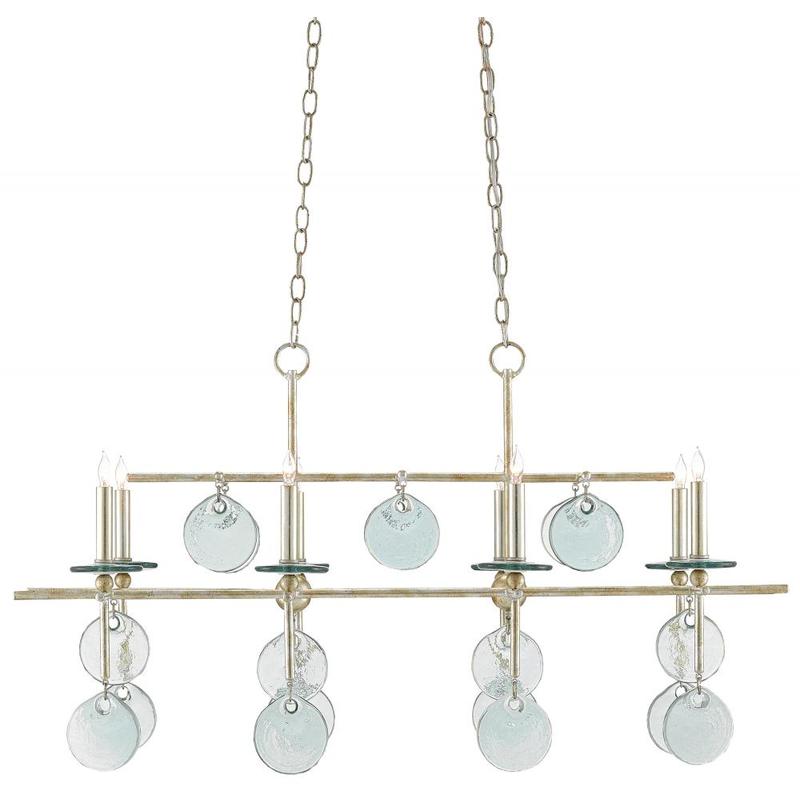 Currey Sethos Silver Rectangular Chandelier 9000 0060