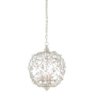 Currey Crystal Bud Silver Orb Chandelier 9000 0076