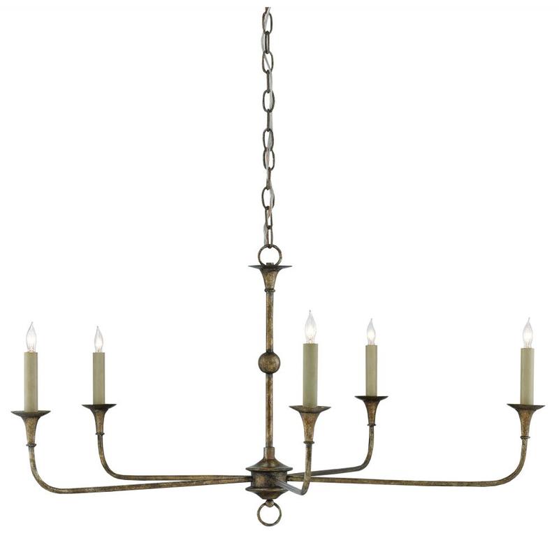 Currey Nottaway Bronze Small Chandelier 9000 0143