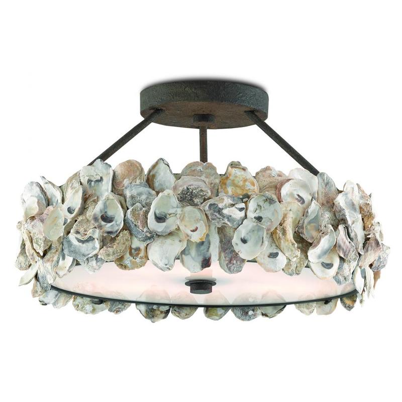 Currey Oyster Semi Flush 9000 0265