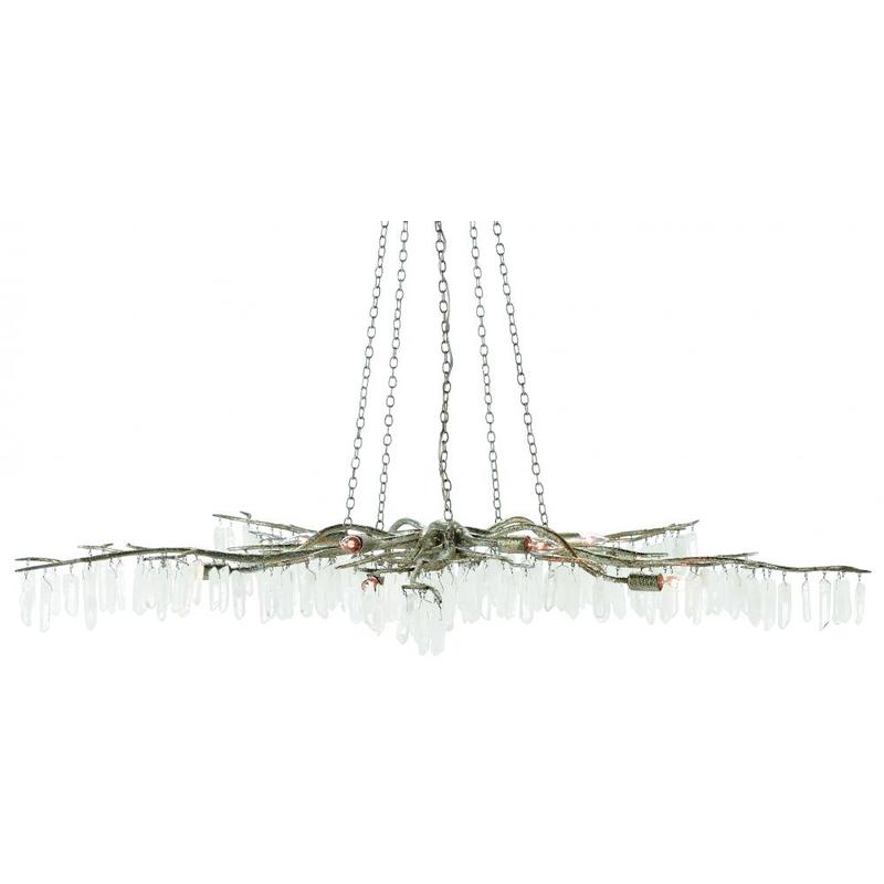 Currey Forest Light Silver Chandelier 9000 0368