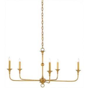 Currey Nottaway Gold Small Chandelier 9000 0369