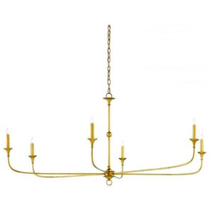 Currey Nottaway Gold Large Chandelier 9000 0370