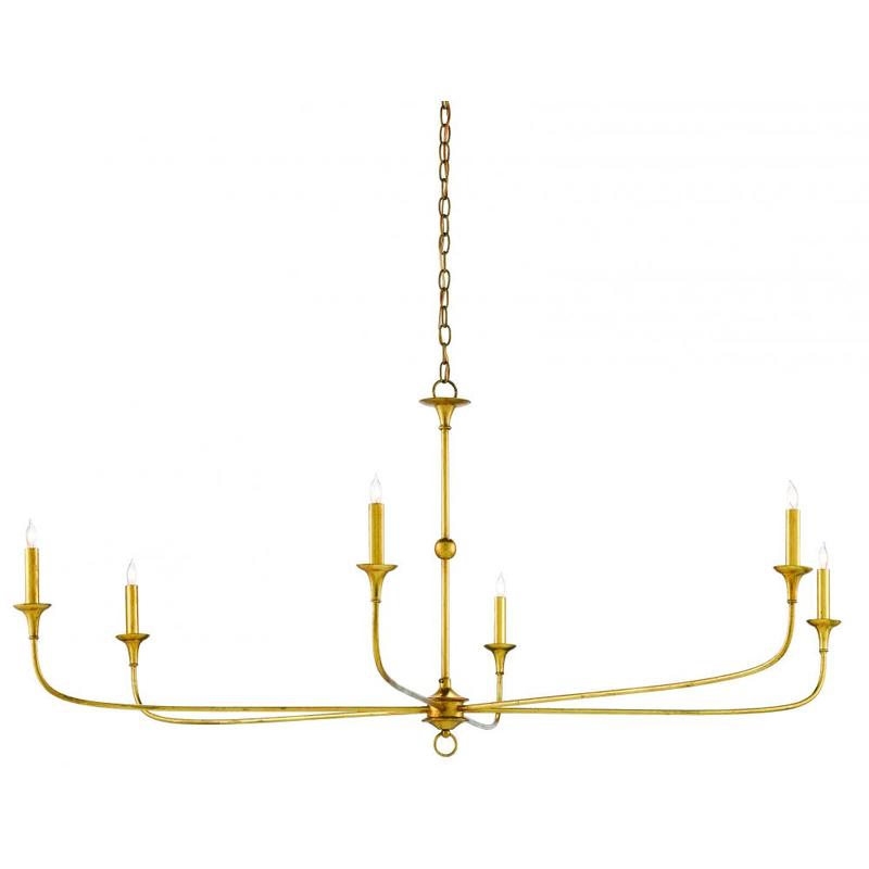 Currey Nottaway Gold Large Chandelier 9000 0370