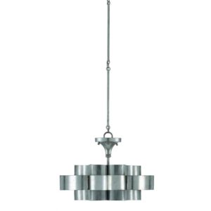 Currey Grand Lotus Silver Small Chandelier 9000 0374