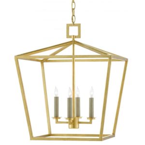 Currey Denison Gold Medium Lantern 9000 0457