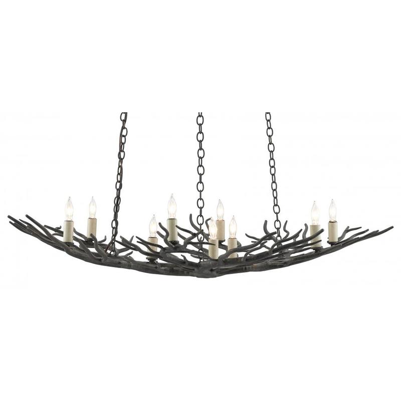 Currey Rainforest Bronze Small Chandelier 9000 0555