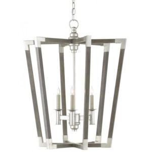 Currey Bastian Medium Gray Lantern 9000 0605
