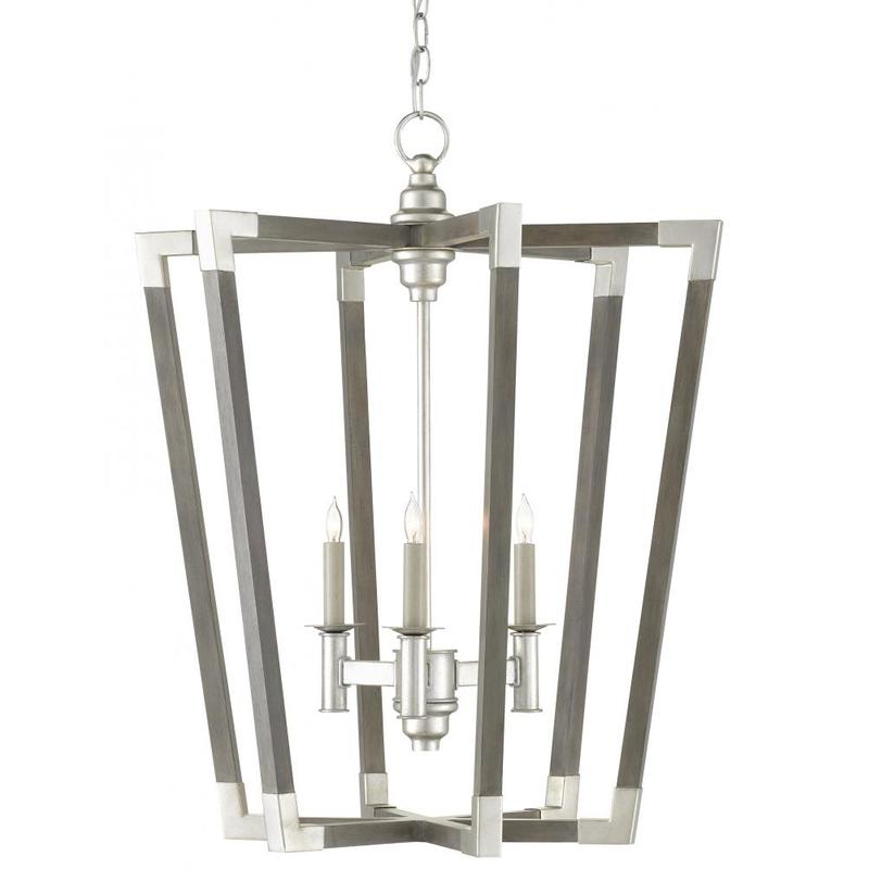 Currey Bastian Medium Gray Lantern 9000 0605