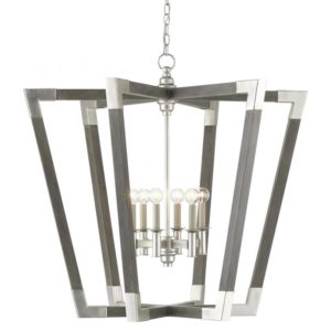 Currey Bastian Large Gray Lantern 9000 0606