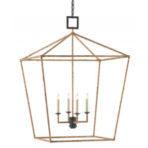 Currey Denison Rattan Large Lantern 9000 0611