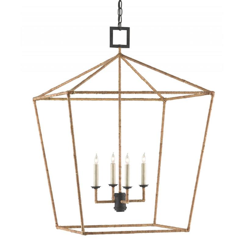 Currey Denison Rattan Large Lantern 9000 0611