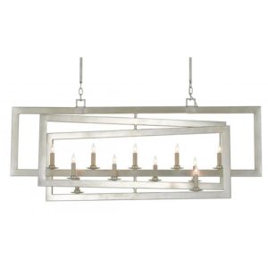 Currey Middleton Rectangular Silver Chandelier 9000 0634