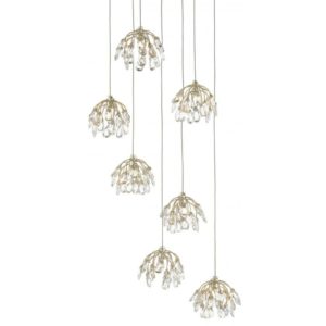 Currey Crystal Bud 7 Light Multi Drop Pendant 9000 0669