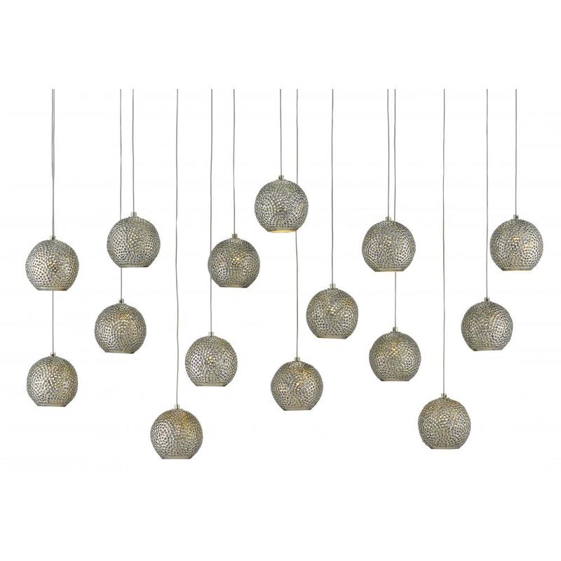 Currey Giro Rectangular 15 Light Multi Drop Pendant 9000 0685