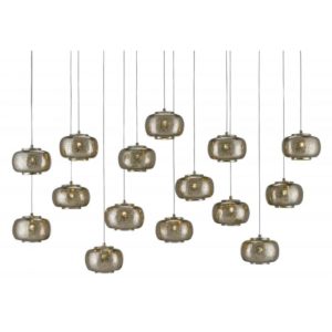 Currey Pepper Rectangular 15 Light Multi Drop Pendant 9000 0692
