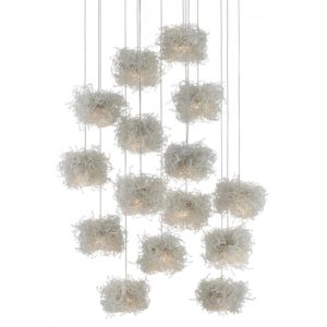 Currey Birds Nest Round 15 Light Multi Drop Pendant 9000 0698