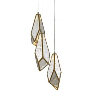 Currey Glace 3 Light Multi Drop Pendant 9000 0703