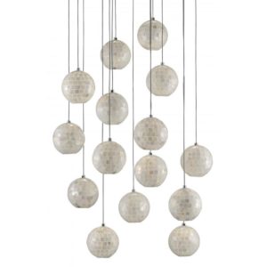 Currey Finhorn Round 15 Light Multi Drop Pendant 9000 0719