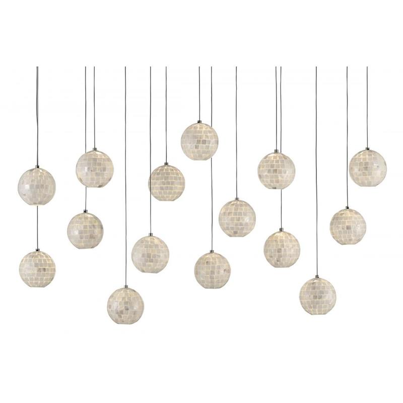 Currey Finhorn Rectangular 15 Light Multi Drop Pendant 9000 0720