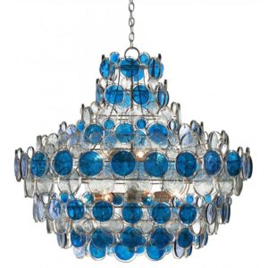 Currey Galahad Blue Chandelier 9000 0723