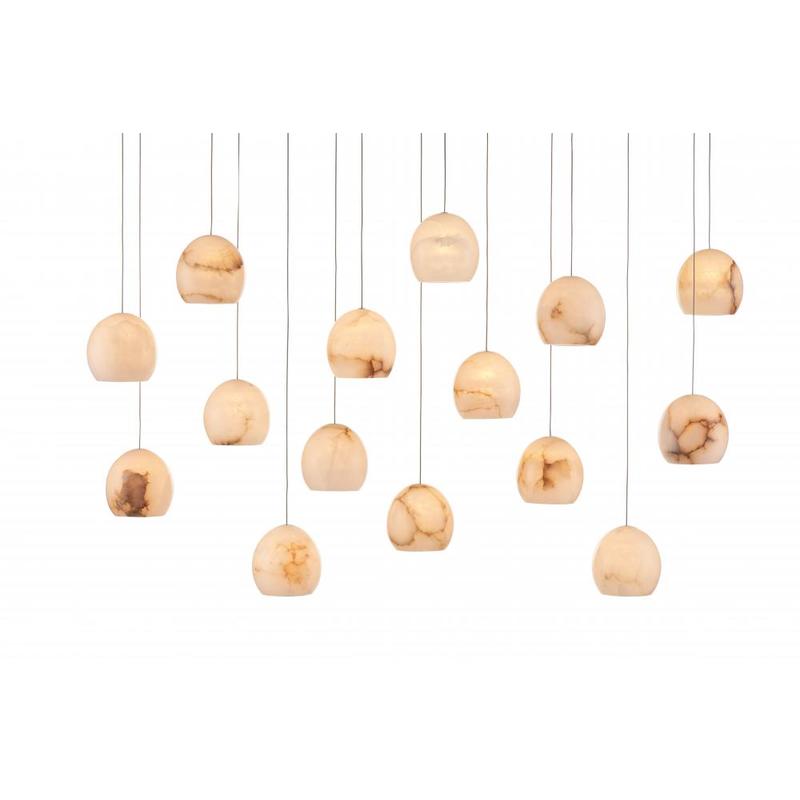 Currey Lazio Rectangular 15 Light Multi Drop Pendant 9000 0899