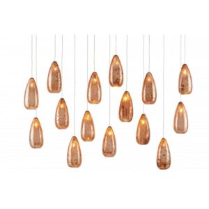 Currey Rame Rectangular 15 Light Multi Drop Pendant 9000 0906
