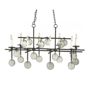 Currey Sethos Black Rectangular Chandelier 9124