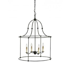 Currey Fitzjames Black Large Lantern 9160