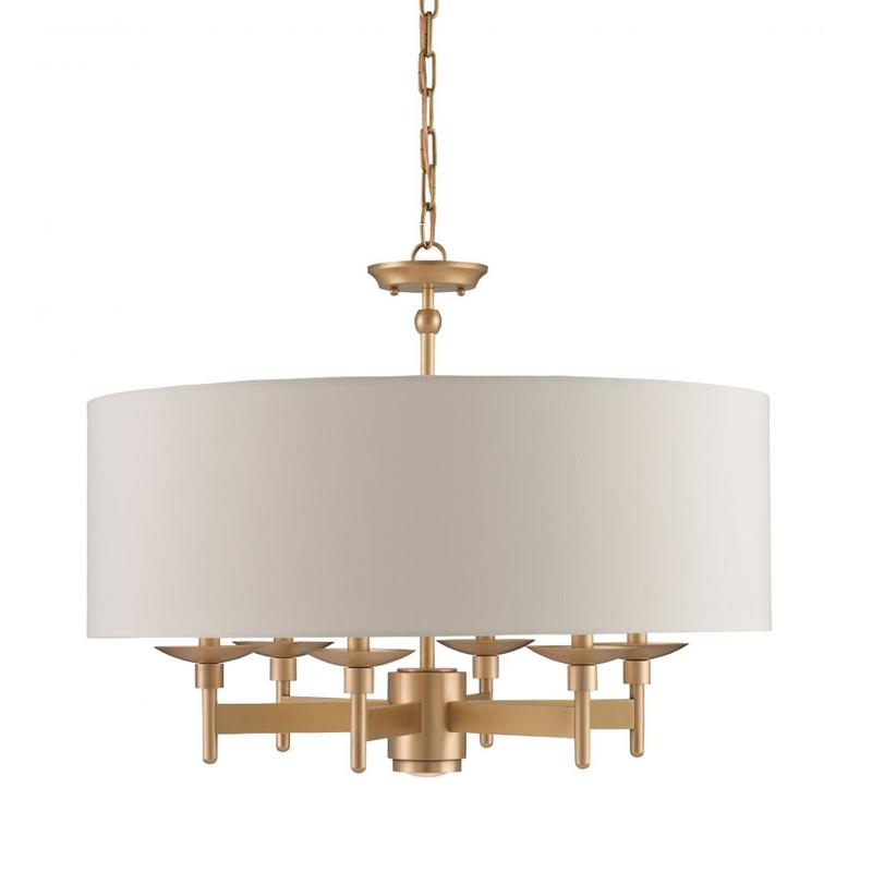 Currey Bering Brass Chandelier 9299
