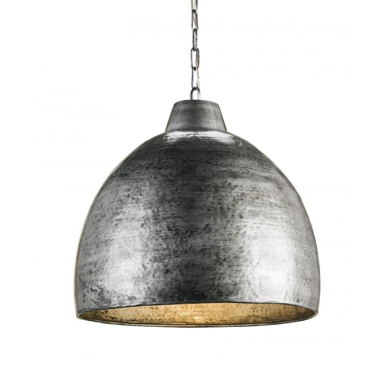 Currey Earthshine Steel Large Pendant 9782
