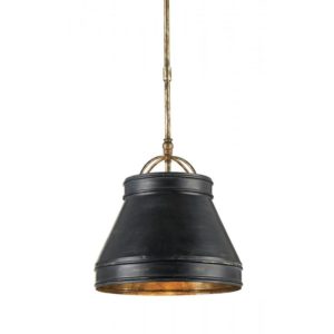Currey Lumley Black Pendant 9868