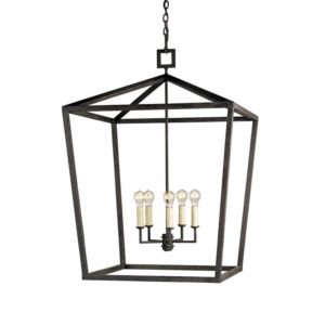 Currey Denison Black Grande Lantern 9871