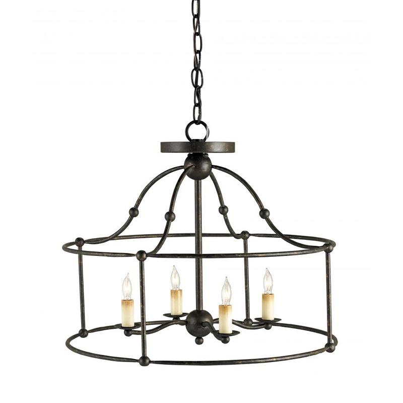 Currey Fitzjames Black Small Lantern 9878